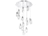 Martini 15-Light Polished Nickel Pendant