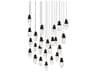 Martini 25-Light Black Pendant