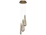 Devotion 3-Light Aged Brass Mini Pendant