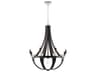 Crystal Empire 8-Light Black Candelabra Chandelier