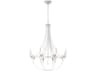 Crystal Empire 8-Light White Candelabra Chandelier