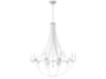 Crystal Empire 10-Light White Candelabra Chandelier
