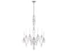 Hamilton Nouveau 12-Light Silver Crystal Candelabra Chandelier