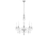 Hamilton Nouveau 8-Light Silver Crystal Candelabra Chandelier