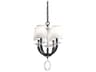 Emilea 4-Light Black Crystal Chandelier