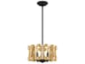 Twilight 4-Light Black Crystal Chandelier