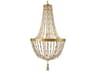 Bali 1-Light Heirloom Gold Crystal LED Pendant