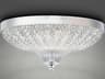 Roma 1-Light Polished Chrome Crystal Glass Bowl Flush Mount