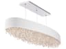 Eclyptix 1-Light Stainless Steel Crystal LED Linear Island Pendant
