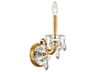 Napoli 1-Light Gold Crystal Wall Sconce