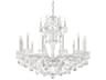 Sonatina 12-Light Silver Crystal Candelabra Chandelier