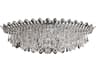 Trilliane Strands 8-Light Stainless Steel Crystal Flush Mount