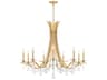 Vesca 9-Light Gold Crystal Chandelier