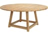 George Round Outdoor Dining Table Teak Reclaimed Wood
