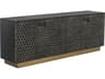 Hive 82" Black Brass Sideboard