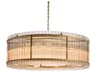 Kore 36-Light Brass Clear Drum Chandelier