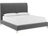 Harris Upholstered King Bed in Casablanca Storm Performance Fabric