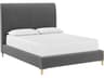 Harris Casablanca Storm Gray Upholstered Queen Platform Bed