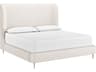 Tierra Bergen Taupe White Upholstered King Platform Bed