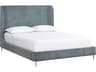 Tierra Bergen French Blue Upholstered Queen Platform Bed