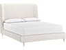 Tierra Bergen Taupe White Upholstered Queen Platform Bed