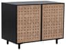 Omari 40" Suede Light Tan Leather Sideboard