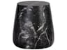 Solterra Aries Black Round End Table