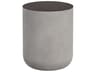 Solterra Diaz Concrete Grey Round End Table