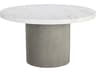 Nicolette Concrete Light Grey Round Dining Table