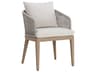Capri Dining Armchair Teak Wood Modern