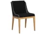 Sorrento Teak Wood Natural Dining Side Chair in Arashi Black