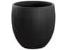 Coleus Large Round Planter Textured Black