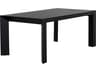 Merano Aluminum Black Rectangular Dining Table