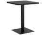 Merano Bar Table Black Modern Aluminum