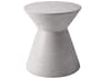 MIXT Astley Concrete White Round End Table