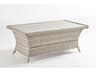 Mayfair Wicker Pebble Rectangular Poly Top Patio Coffee Table