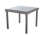 St Tropez Wicker Square Glass Top Patio Dining Table
