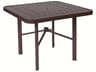 Vectra Aluminum Square Outdoor Patio Dining Table with Umbrella Hole