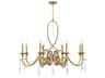 Fairchild 8-Light Warm Brass Candelabra Chandelier