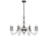 Aragon 8-Light Mediterranean Bronze Traditional Candelabra Chandelier
