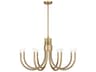 Sorrento 8-Light Noble Brass Chandelier