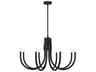 Sorrento 8-Light Matte Black Chandelier
