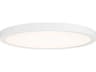 1-Light White Round Flush Mount