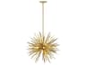 Killiam 12-Light Cavalier Gold Sputnik Pendant
