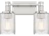 Concord 2-Light Silver Polished Nickel Vanity Light