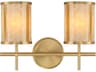 Camden 2-Light Warm Brass Vanity Light