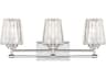 Garnet 3-Light Polished Nickel Chrome Vanity Light