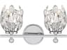 Moreno 2-Light Chrome Crystal Vanity Light
