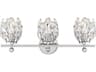 Moreno 3-Light Chrome Crystal Vanity Light