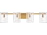 Genry 4-Light Warm Brass Vanity Light